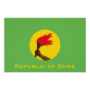 Póster República do Zaire Flag