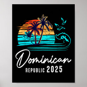 Poster República Dominicana 2025 — Férias de Verão F