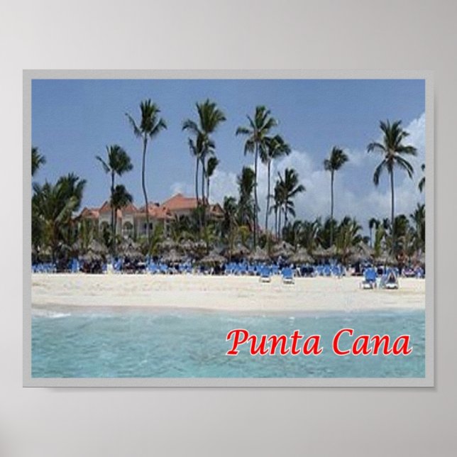 Poster República Dominicana - Punta Cana - (Frente)