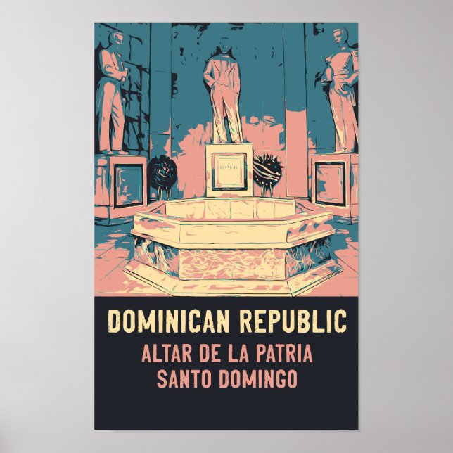 Poster República Dominicana Santo Domingo Altar la Patria (Frente)