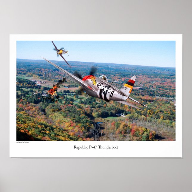 Póster República P-47 Thunderbolt (Frente)