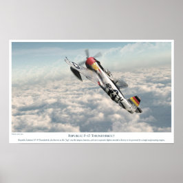 Póster República P-47 Thunderbolt