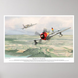 Póster República P-47 Thunderbolt