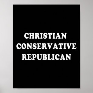 Poster Republicano Conservador Cristão
