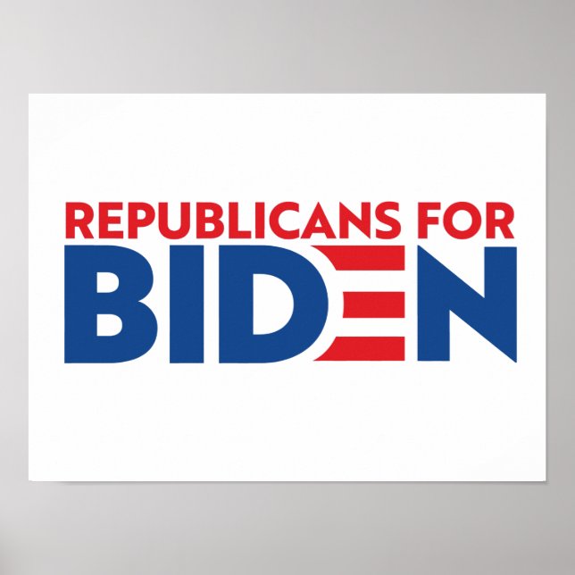 Poster Republicanos Pela Campanha Biden (Frente)