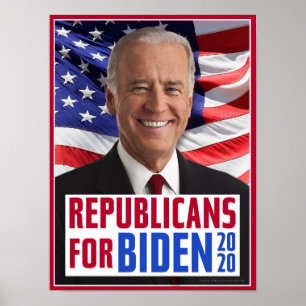 Poster Republicanos por Joe Biden 2020 Presidente dos EUA