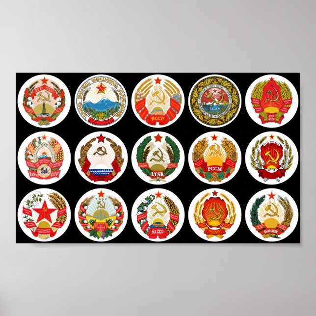 Poster Repúblicas da União Soviética - contexto de mudanç (Frente)