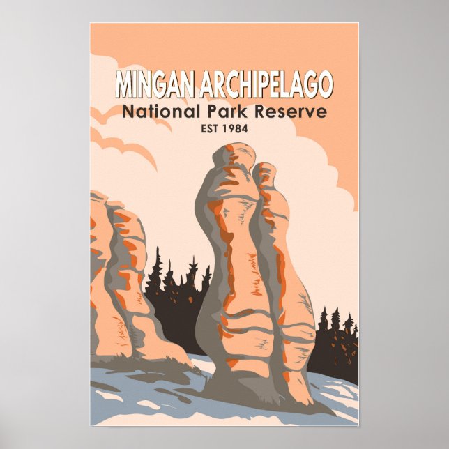 Poster Reserva do Parque Nacional do Arquipélago de Minga (Frente)