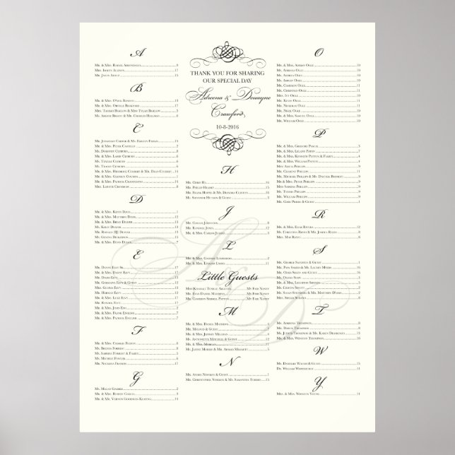 Poster ***RESERVADO*** Gráfico de assentos para Adreena+D (Frente)