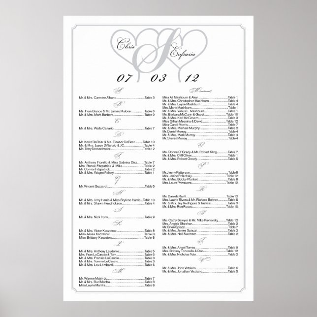 Póster ***RESERVADO*** para Eufrasia+Chris (Frente)