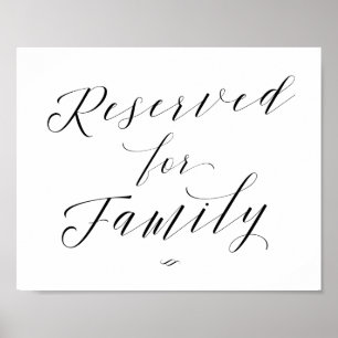 Poster Reservado para Sinal de Janto de Recepção Familiar