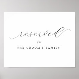 Poster Reservado | Sinal de Casamento Imprimível para a F