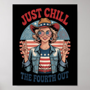 Poster Resfriar a quarta independência do dia 4 de julho