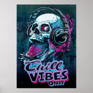 Poster Resfriar apenas as framboesas Fones de ouvido