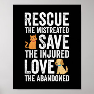 Poster Resgatar Os Maltratados Salvar Os Feridos Amar Os 