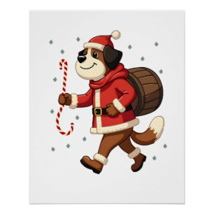Póster Resgate do Cão São Bernardo no Natal