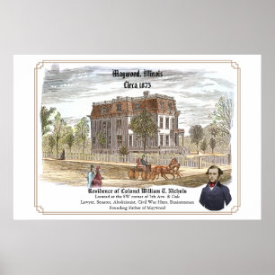 Poster Residence of Colonel W. T. Nichols