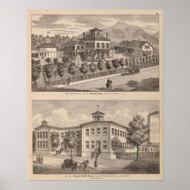 Póster Residência de HE Bradford e HE Bradford e (Frente)