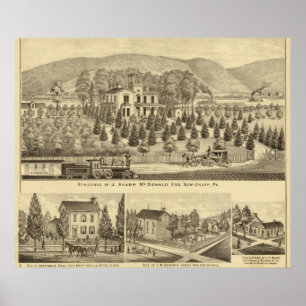 Póster Residência de J McDonald afiado Sewickley