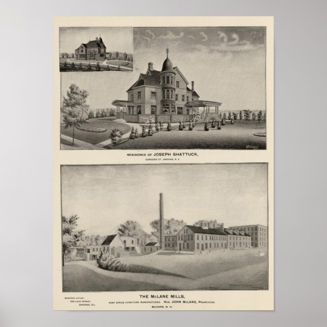 Póster Residência de Shattuck, McLane Mills (Frente)