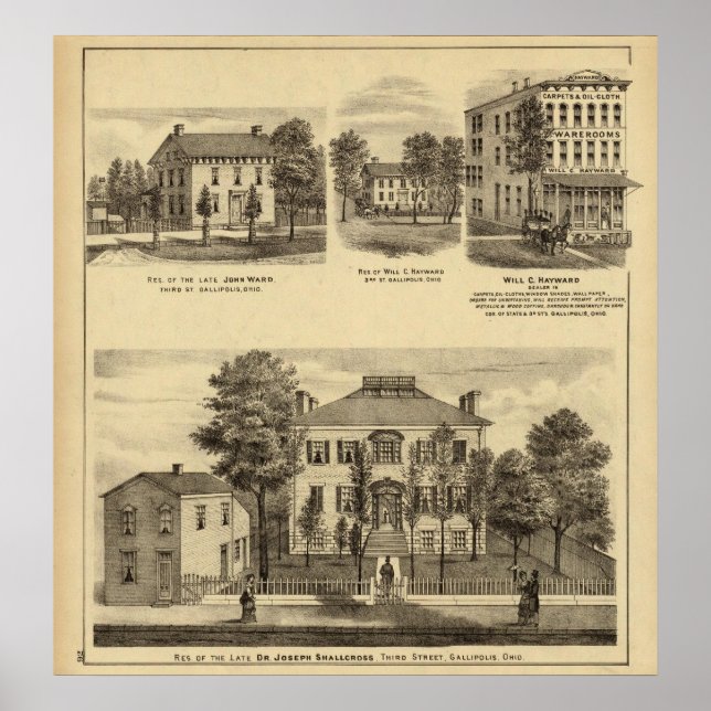 Póster Residência do Dr. Joseph Shallcross (Frente)