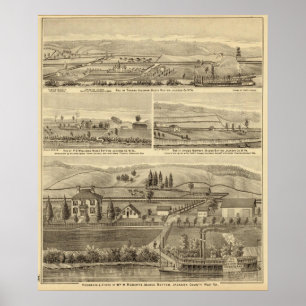 Póster Residência e loja de William M Roberts