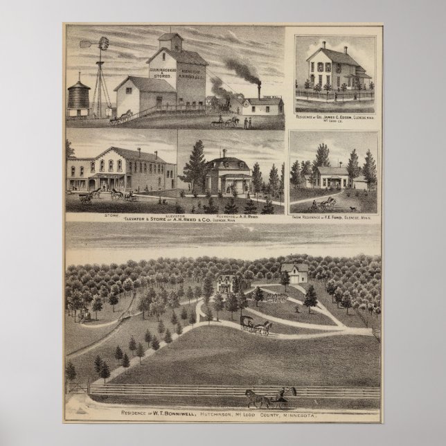 Póster Residência em Hutchinson, Minnesota (Frente)