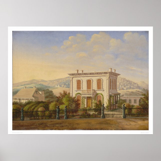 Póster Residência Vitoriana, São Francisco, Califórnia. ( (Frente)