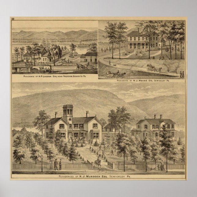 Poster Residências de HJ Murdoch (Frente)