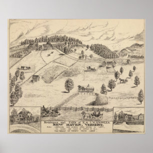 Póster Residências e fazenda em New Haven