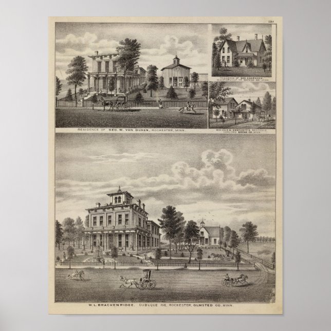Póster Residências em Rochester, Minnesota (Frente)