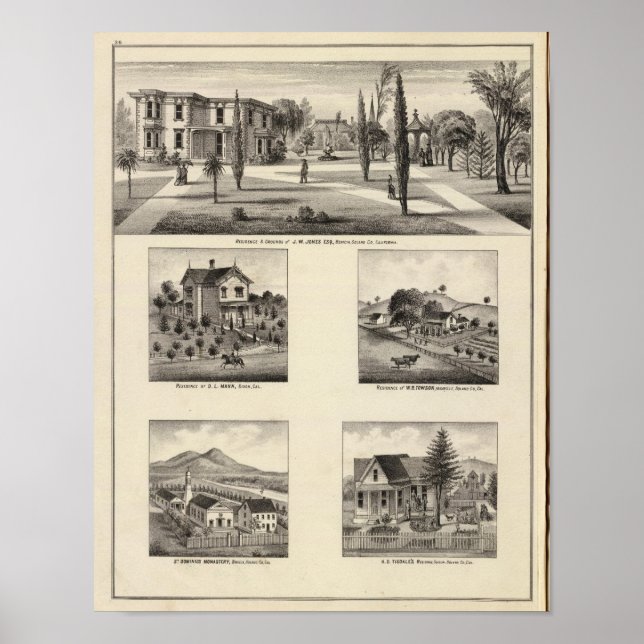 Poster Residências, mosteiro (Frente)