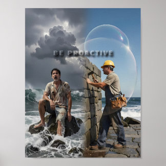 Poster Resiliência Construída Antes do Cartaz das Ondas