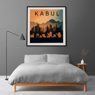 Poster Resiliência na Noite: Um Retrato Minimalista