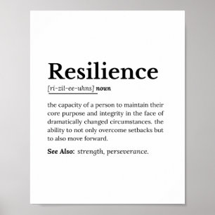 Poster Resiliência: O poder da perseverança