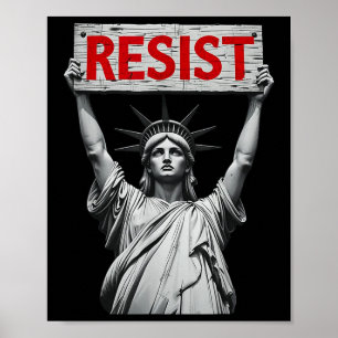 Poster Resista a Trump Protesto Anti Trump Protesto Polít