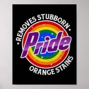 Poster Resista a Trump Remova Manchas Laranja Teimosas Or