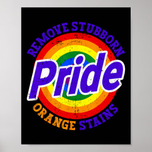 Poster Resista a Trump Remova Manchas Laranja Teimosas Or