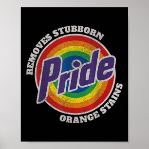 Poster Resista a Trump Remova Manchas Laranja Teimosas Or