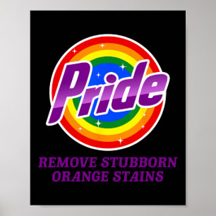 Poster Resista a Trump Remova Manchas Laranja Teimosas Or