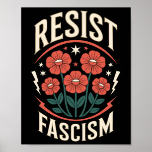 Poster Resista ao Fascismo Protesto Trump Anti Trump 2