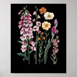 Poster Resista Floral Sutil Protesto Vintage Dedaleira Da