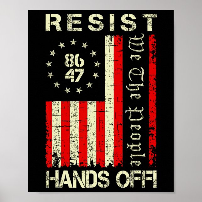 Poster Resista Sem Interferência Protesto Seguridade Soci (Frente)