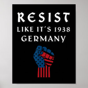 Poster Resiste como se fosse 1938 na Alemanha, Viral Roup