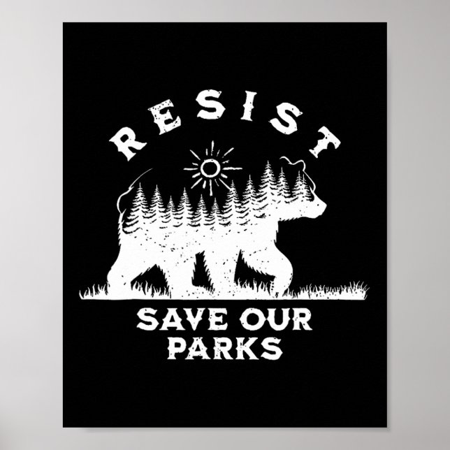 Poster Resiste Salve Nossos Parques Alt Os Parques Nacion (Frente)