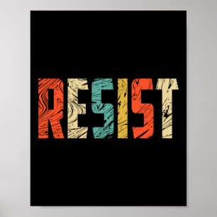 Poster Resistência à Camisa T - Protesto Americano Repõe