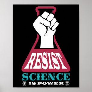 Poster Resistência À Ciência É Poder Futura Química Cient