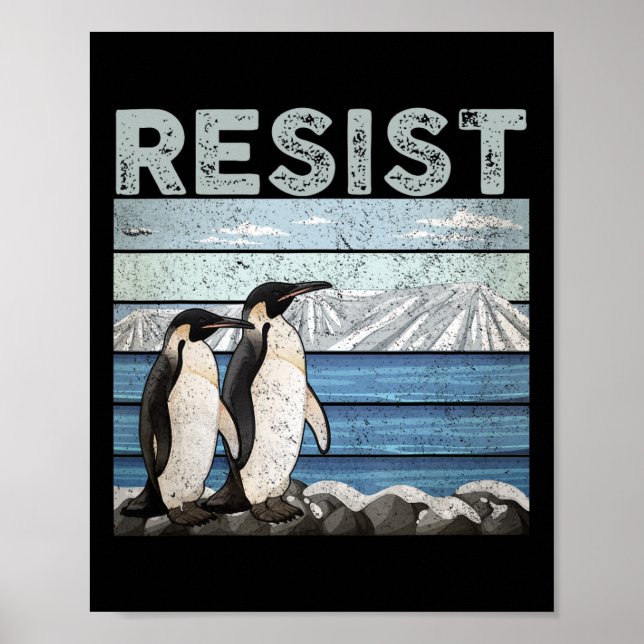 Poster Resistência ao Ativismo do Pinguim (Frente)