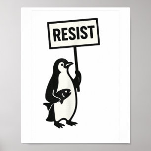 Poster Resistência ao Ativismo do Pinguim