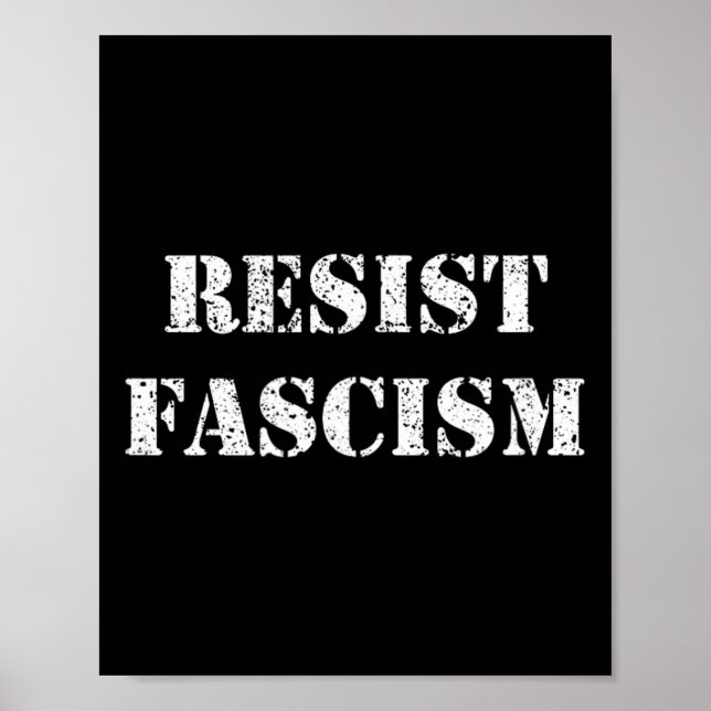 Poster Resistência ao fascismo (Frente)